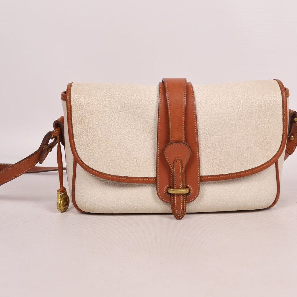 Vintage Dooney & Bourke All-Weather Leather Equestrian Crossbody Bag